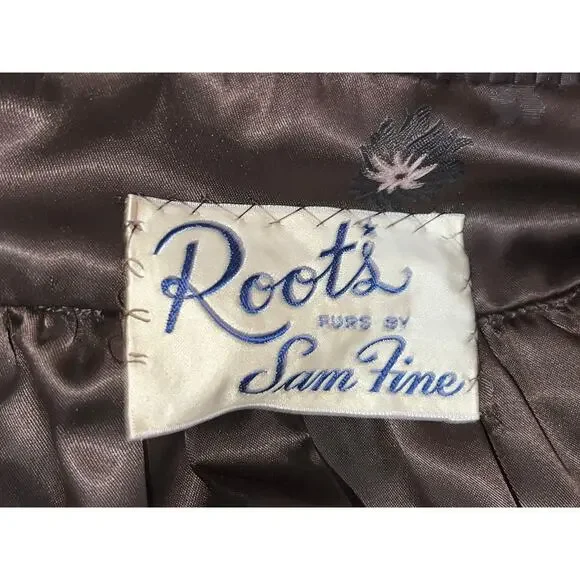 Roots Furs by Sam Fine vintage 50s Womens Fur Dress Jacket Coat size 12 14 large - Picture 4 of 4
